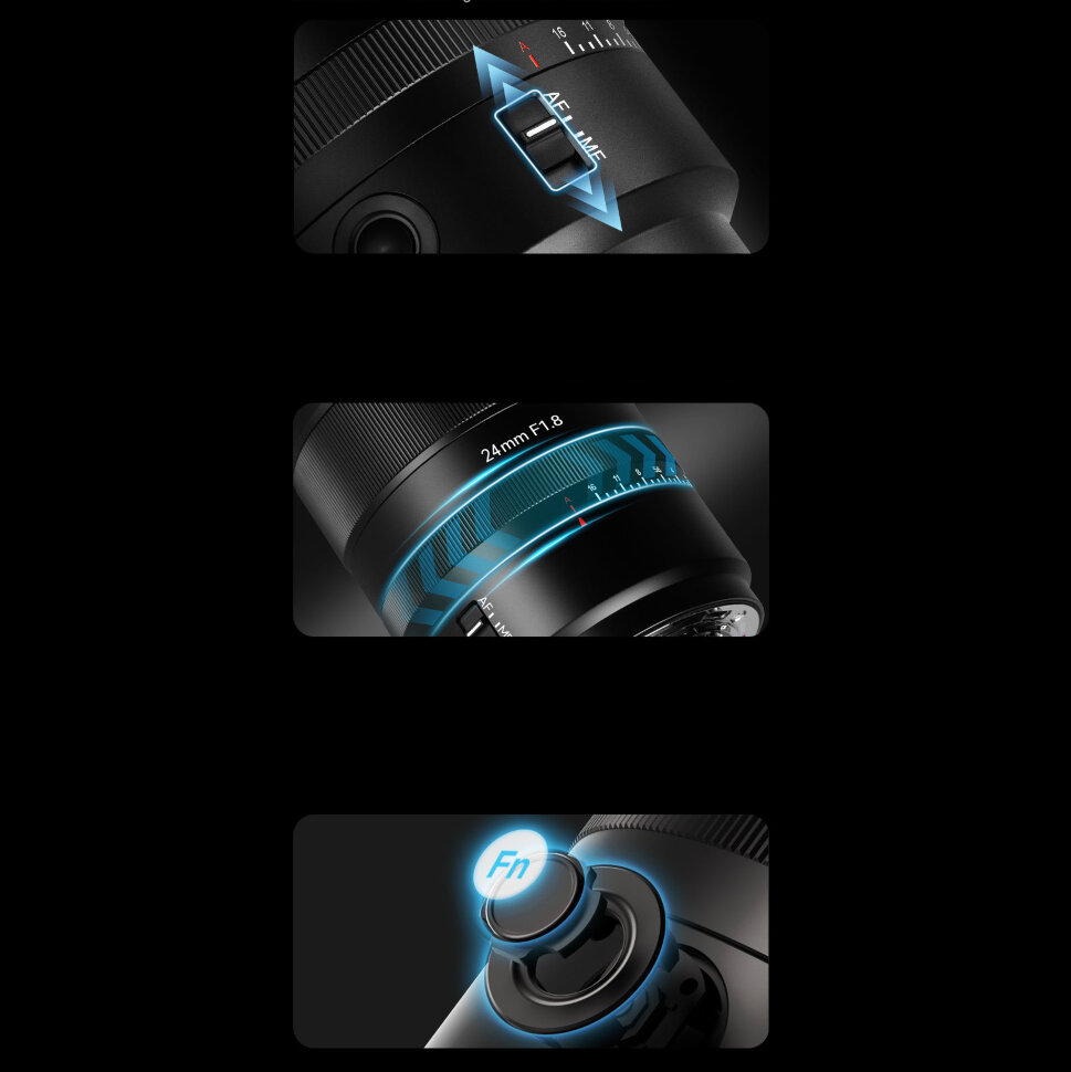 Объектив 7Artisans 24mm F1.8 AF E-Mount Объектив 7Artisans 24mm F1.8 AF E-Mount