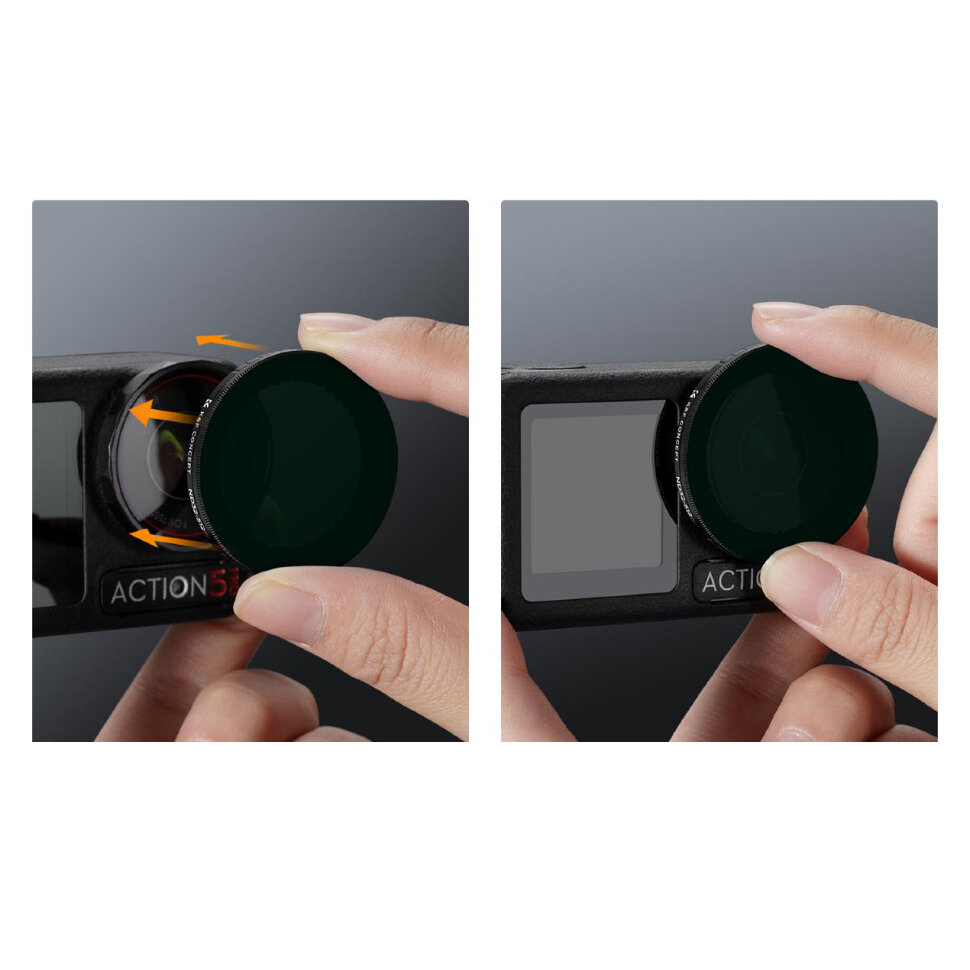 Комплект светофильтров K&F Concept ND2-32, 32-512 для DJI Osmo Action 5 Pro/4/3 (2шт) Комплект светофильтров K&F Concept ND2-32, 32-512 для DJI Osmo Action 5 Pro/4/3 (2шт)