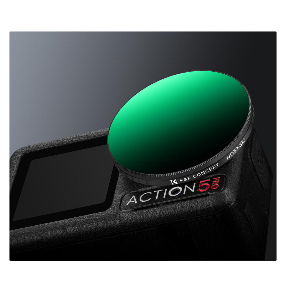 Комплект светофильтров K&F Concept ND2-32, 32-512 для DJI Osmo Action 5 Pro/4/3 (2шт) Комплект светофильтров K&F Concept ND2-32, 32-512 для DJI Osmo Action 5 Pro/4/3 (2шт)