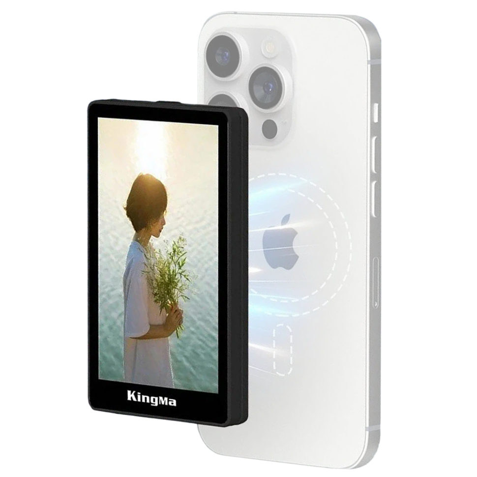 Монитор для селфи KingMa VL-PH02 MAX MagSafe Чёрный Монитор для селфи KingMa VL-PH02 MAX MagSafe Чёрный