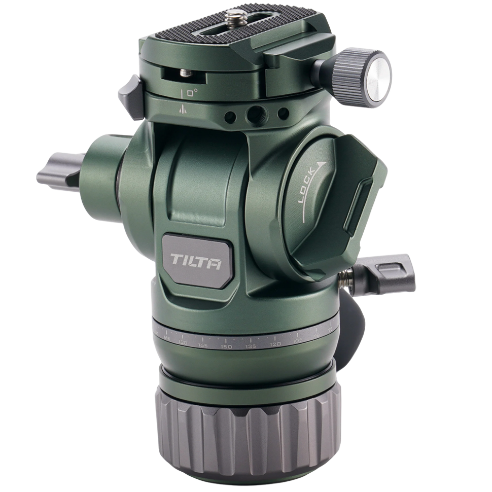 Штативная голова Tilta VH05 Travel Video Fluid Head Flat Base Зелёная