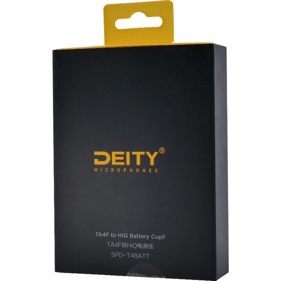 Адаптер Deity SPD-HRBATT 4-Pin Hirose to Hi-Q Battery Cup Smart DC/Data Power Cable Адаптер Deity SPD-HRBATT 4-Pin Hirose to Hi-Q Battery Cup Smart DC/Data Power Cable