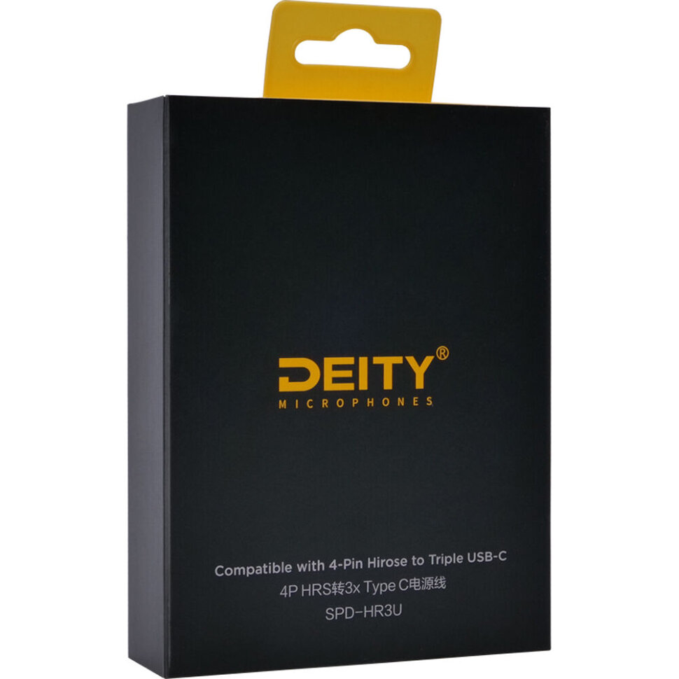 Кабель сплиттер Deity SPD-HR3U 4-Pin Hirose - Triple Type-C Кабель сплиттер Deity SPD-HR3U 4-Pin Hirose - Triple Type-C