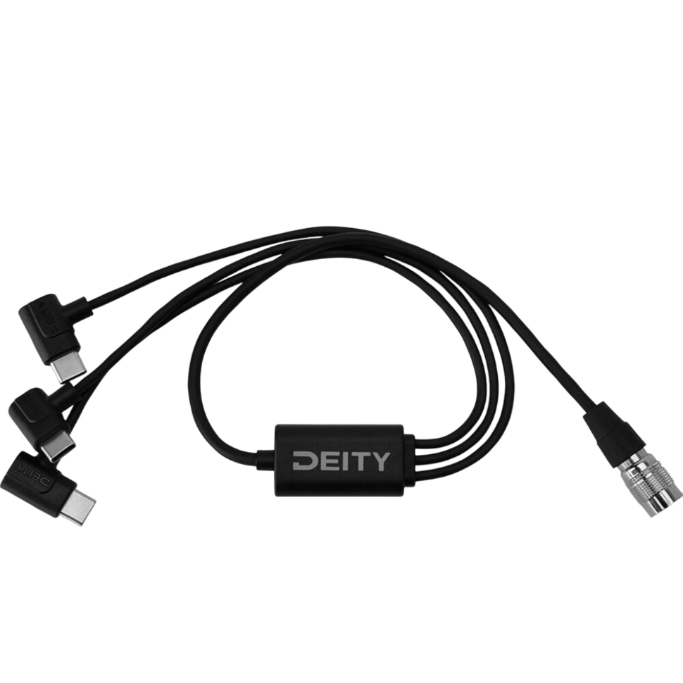 Кабель сплиттер Deity SPD-HR3U 4-Pin Hirose - Triple Type-C Кабель сплиттер Deity SPD-HR3U 4-Pin Hirose - Triple Type-C