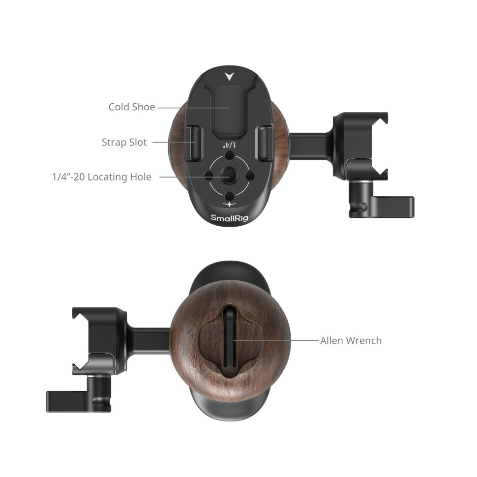Рукоятка SmallRig 5239 Wooden Side Handle (NATO) Рукоятка SmallRig 5239 Wooden Side Handle (NATO)