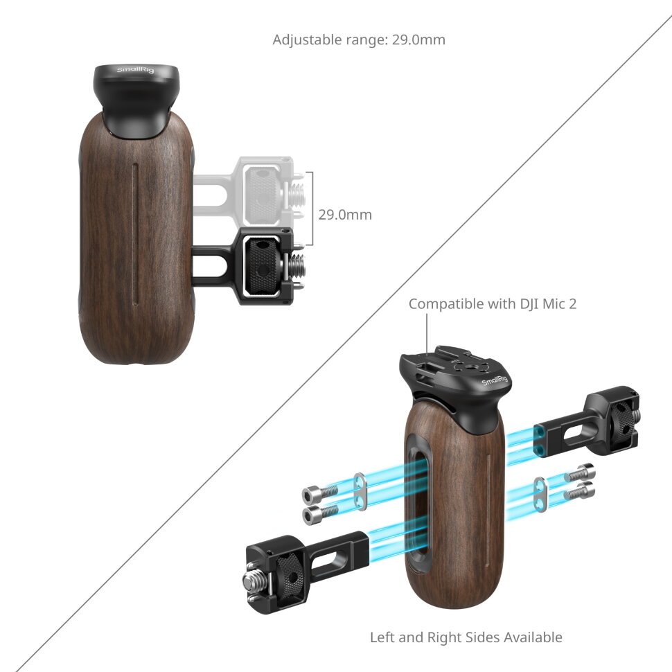 Рукоятка SmallRig 5238 Wooden Side Handle 1/4" & 3/8'' ARRI Рукоятка SmallRig 5238 Wooden Side Handle 1/4" & 3/8'' ARRI
