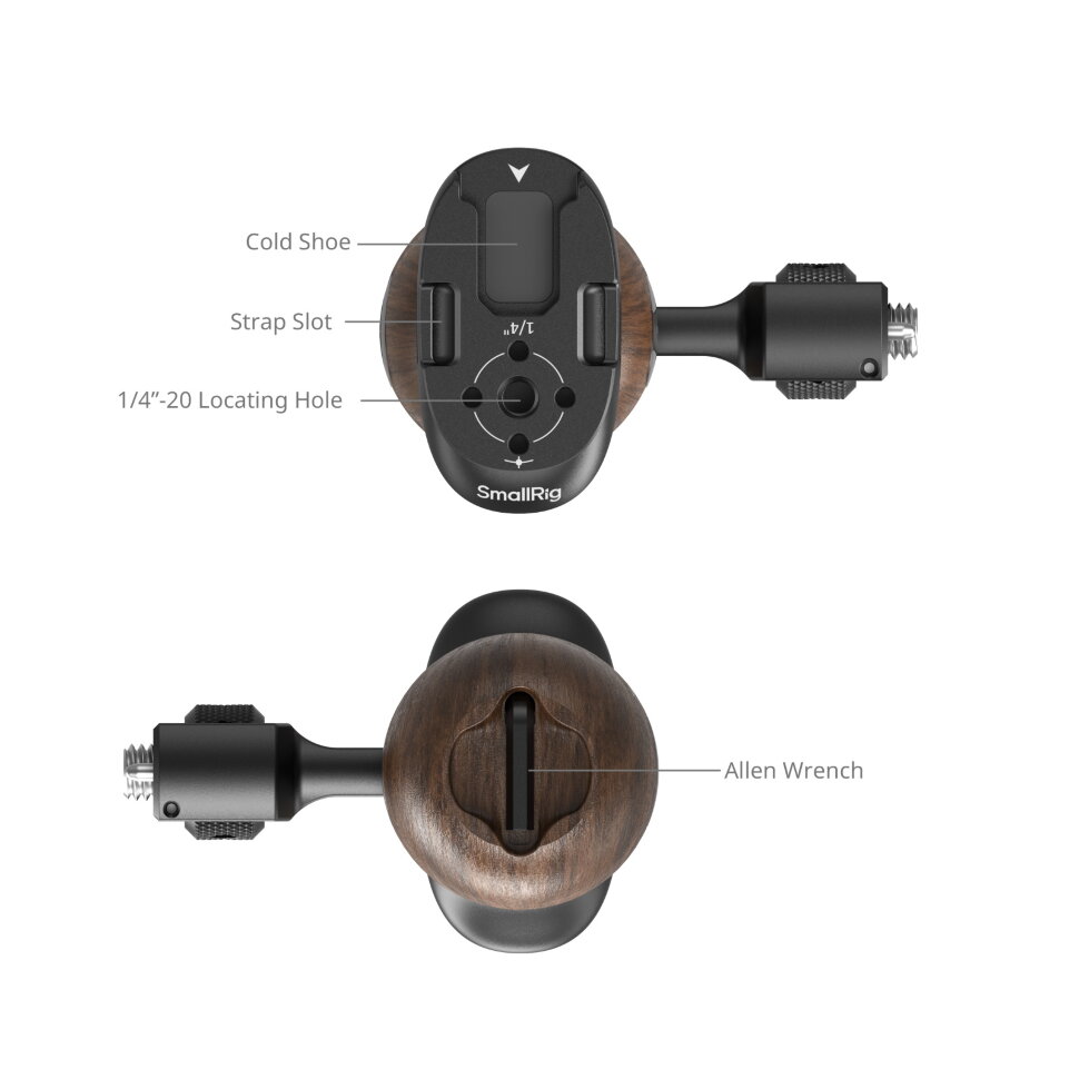 Рукоятка SmallRig 5238 Wooden Side Handle 1/4" & 3/8'' ARRI Рукоятка SmallRig 5238 Wooden Side Handle 1/4" & 3/8'' ARRI