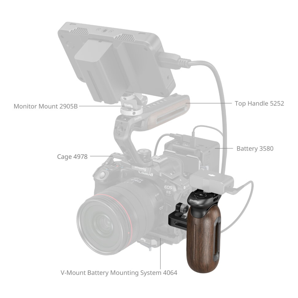 Рукоятка SmallRig 5237 Wooden Side Handle 1/4" Рукоятка SmallRig 5237 Wooden Side Handle 1/4"