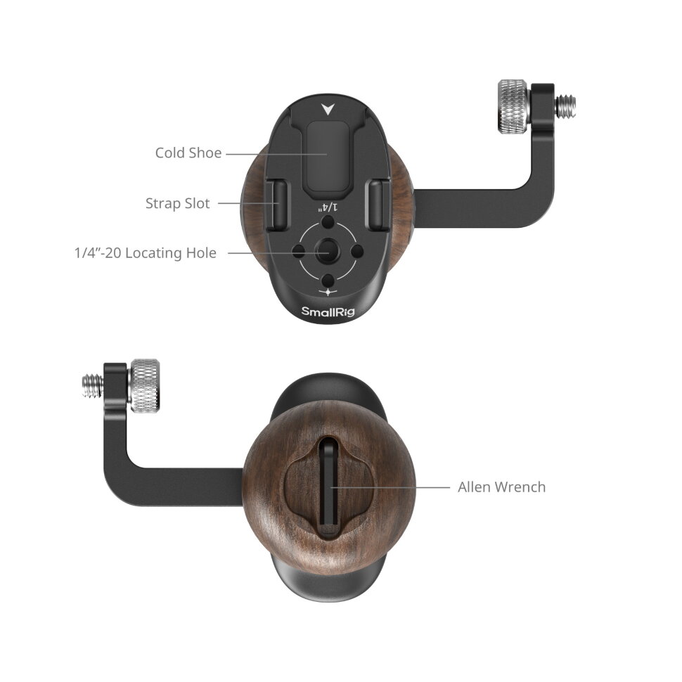 Рукоятка SmallRig 5237 Wooden Side Handle 1/4" Рукоятка SmallRig 5237 Wooden Side Handle 1/4"