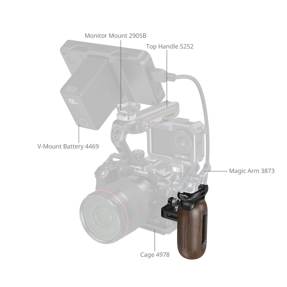 Рукоятка SmallRig 5237 Wooden Side Handle 1/4" Рукоятка SmallRig 5237 Wooden Side Handle 1/4"