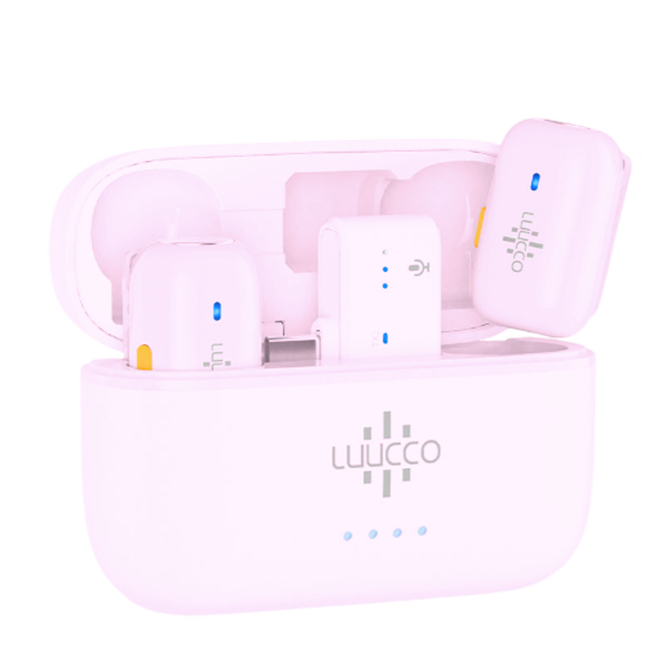 Радиосистема Luucco MiniPods Type-C Розовая