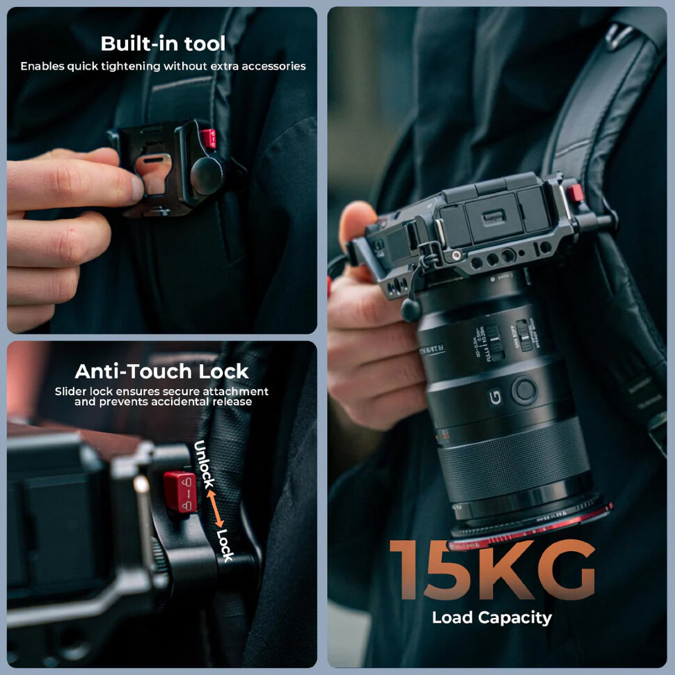 Быстросъёмное крепление на рюкзак Freewell Backpack Quick Release Сlamp Быстросъёмное крепление на рюкзак Freewell Backpack Quick Release Сlamp