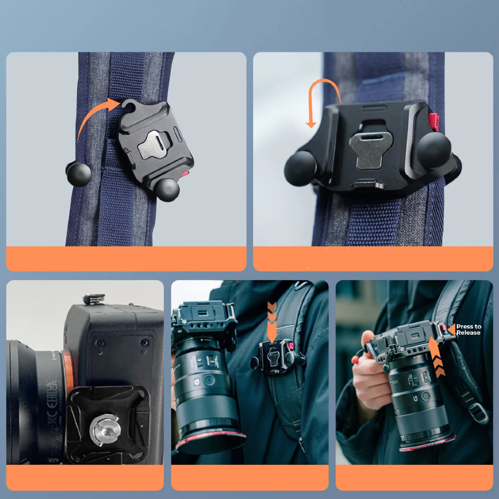 Быстросъёмное крепление на рюкзак Freewell Backpack Quick Release Сlamp Быстросъёмное крепление на рюкзак Freewell Backpack Quick Release Сlamp