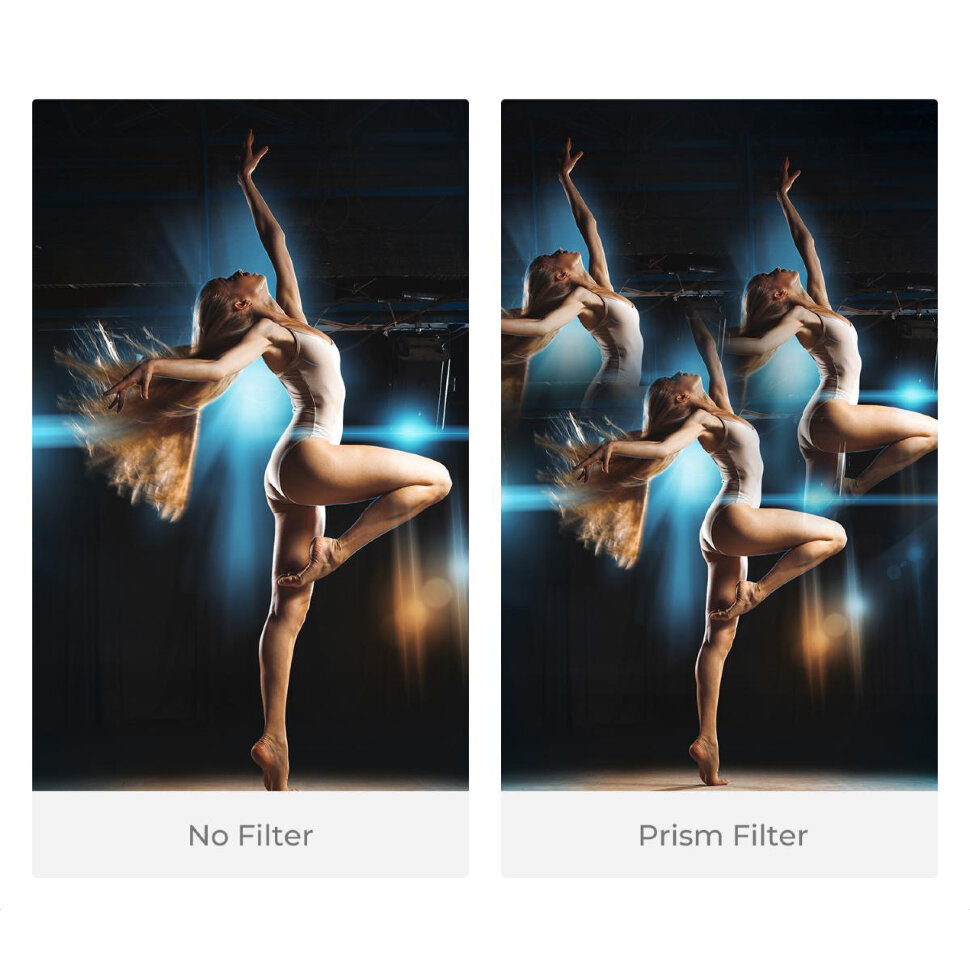 Светофильтр K&F Concept  Nano-B Kaleidoscope Prism Triangular 82мм Светофильтр K&F Concept  Nano-B Kaleidoscope Prism Triangular 82мм