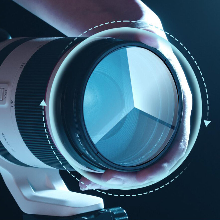 Светофильтр K&F Concept  Nano-B Kaleidoscope Prism Triangular 82мм Светофильтр K&F Concept  Nano-B Kaleidoscope Prism Triangular 82мм