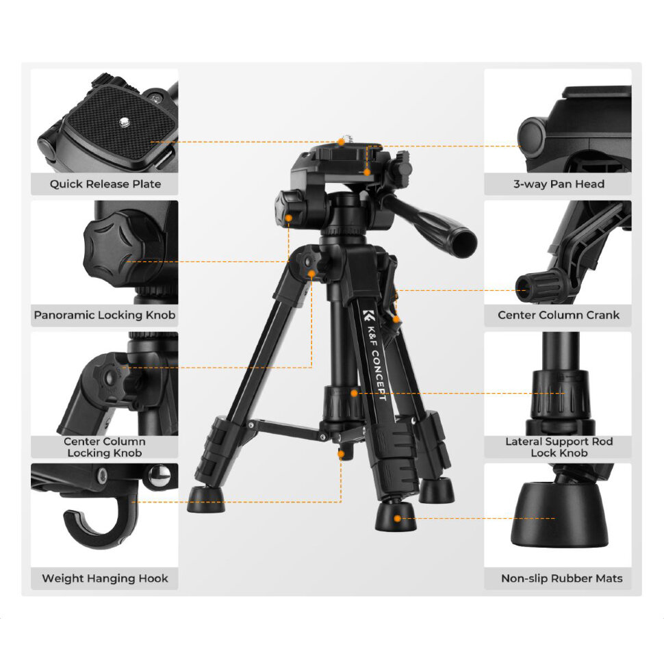 Штатив K&F Concept S233A0 Smart Штатив K&F Concept S233A0 Smart