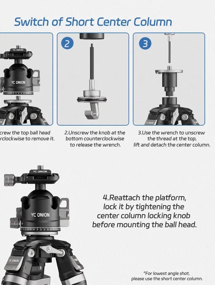 Штатив YC Onion Tako T23 с головой BC44/Litchi Gimble Arm + Overhead Rig Штатив YC Onion Tako T23 с головой BC44/Litchi Gimble Arm + Overhead Rig