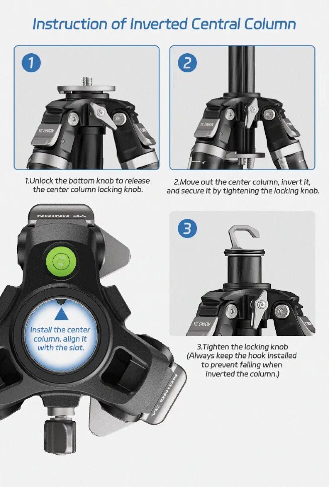 Штатив YC Onion Tako T23 с головой BC44/Litchi Gimble Arm + Overhead Rig Штатив YC Onion Tako T23 с головой BC44/Litchi Gimble Arm + Overhead Rig