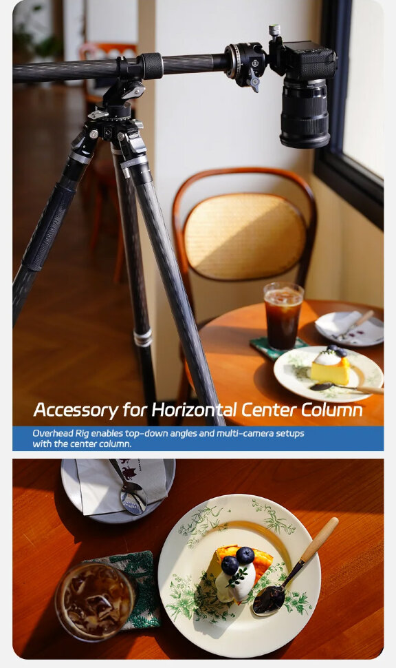 Штатив YC Onion Tako T23 с головой BC44/Litchi Gimble Arm + Overhead Rig Штатив YC Onion Tako T23 с головой BC44/Litchi Gimble Arm + Overhead Rig