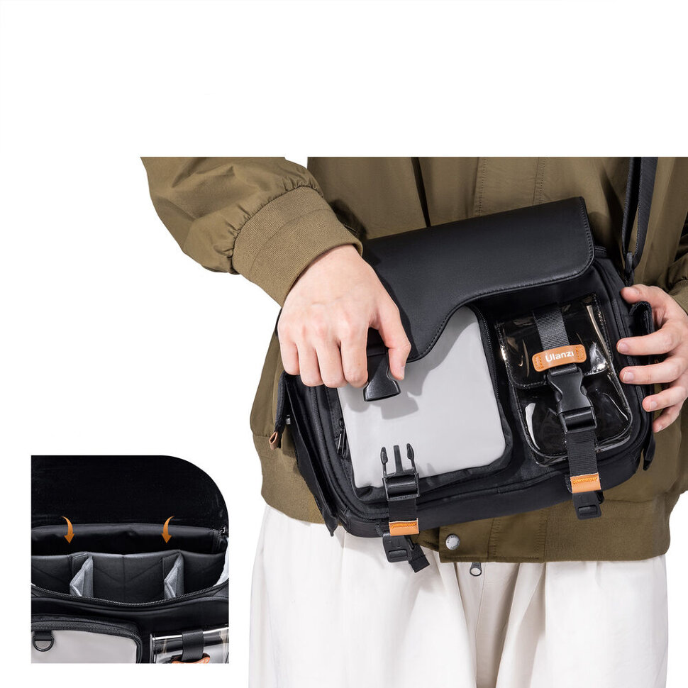 Сумка Ulanzi MS12 Messenger Чёрная Сумка Ulanzi MS12 Messenger Чёрная