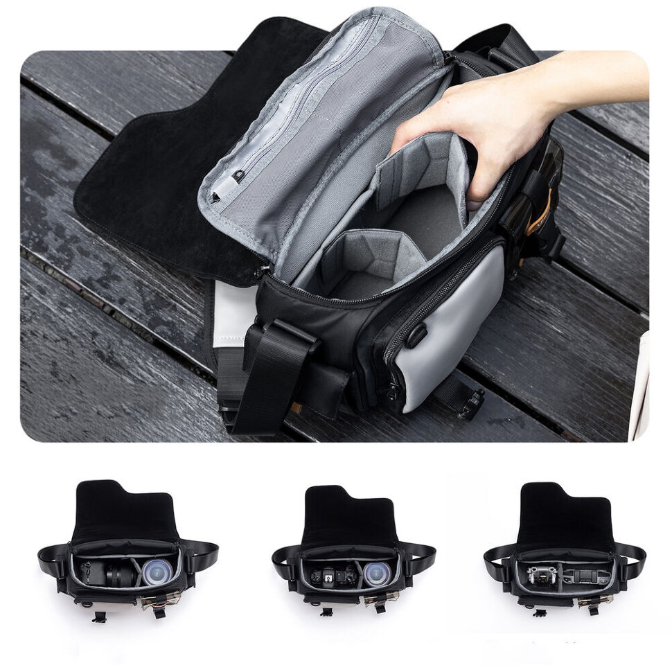 Сумка Ulanzi MS12 Messenger Чёрная Сумка Ulanzi MS12 Messenger Чёрная