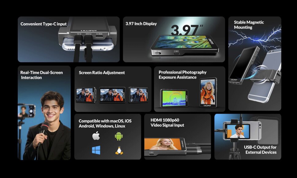 Монитор для селфи Lilliput V4 Монитор для селфи Lilliput V4