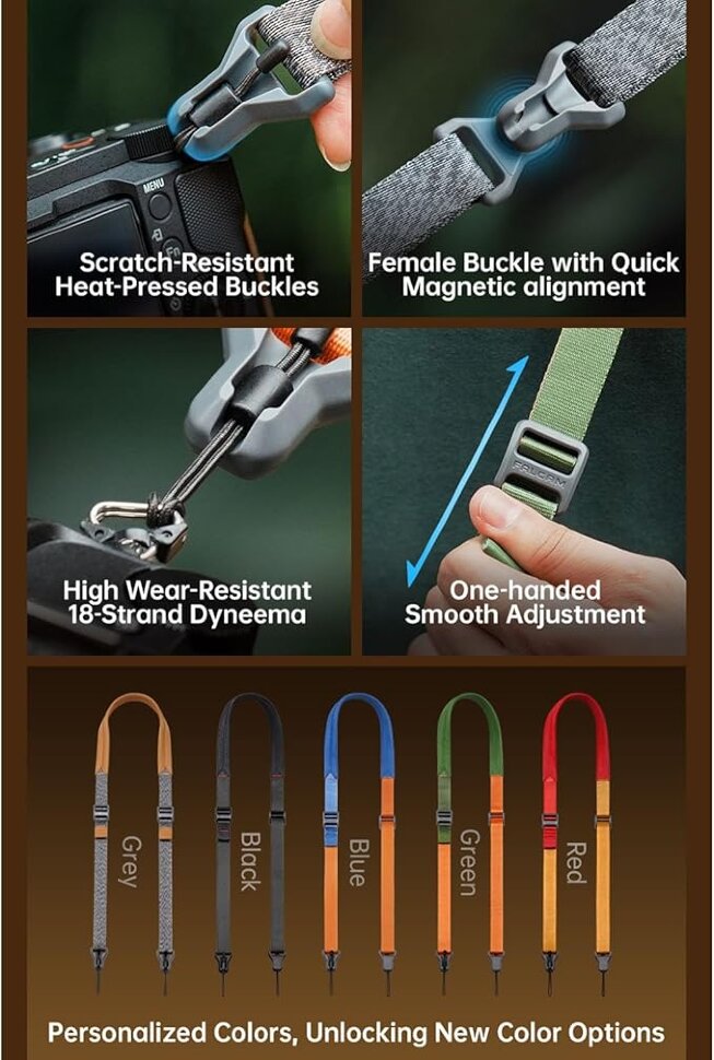 Наплечный ремень Falcam Maglink Quick Magnetic Buckle Lite V2 Красный Наплечный ремень Falcam Maglink Quick Magnetic Buckle Lite V2 Красный