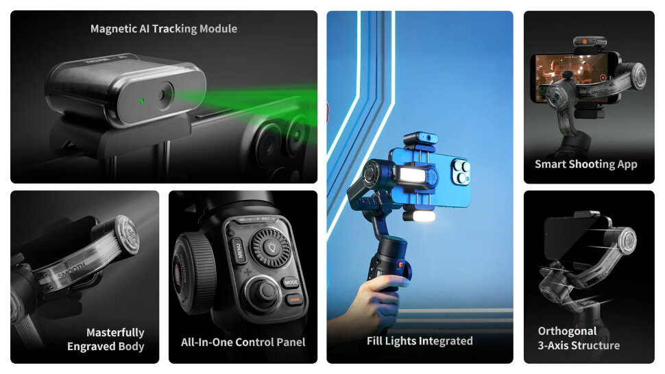 Cтабилизатор Zhiyun Smooth 5S Ai Cтабилизатор Zhiyun Smooth 5S Ai