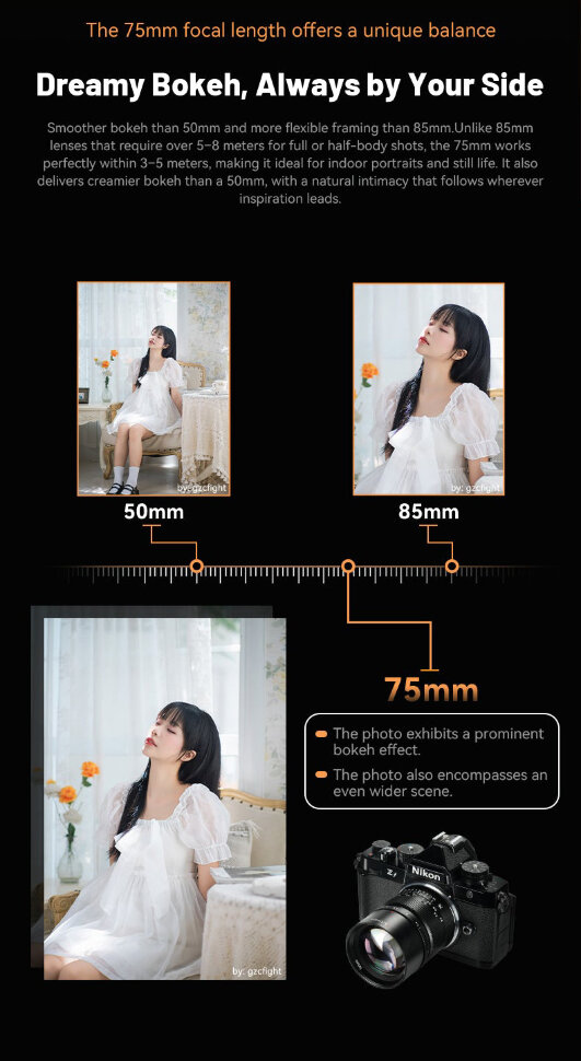 Объектив 7Artisans 75mm F1.4 L-mount Объектив 7Artisans 75mm F1.4 L-mount