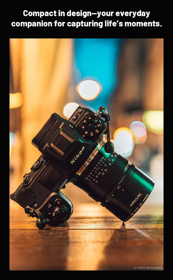 Объектив 7Artisans 75mm F1.4 E-mount Объектив 7Artisans 75mm F1.4 E-mount