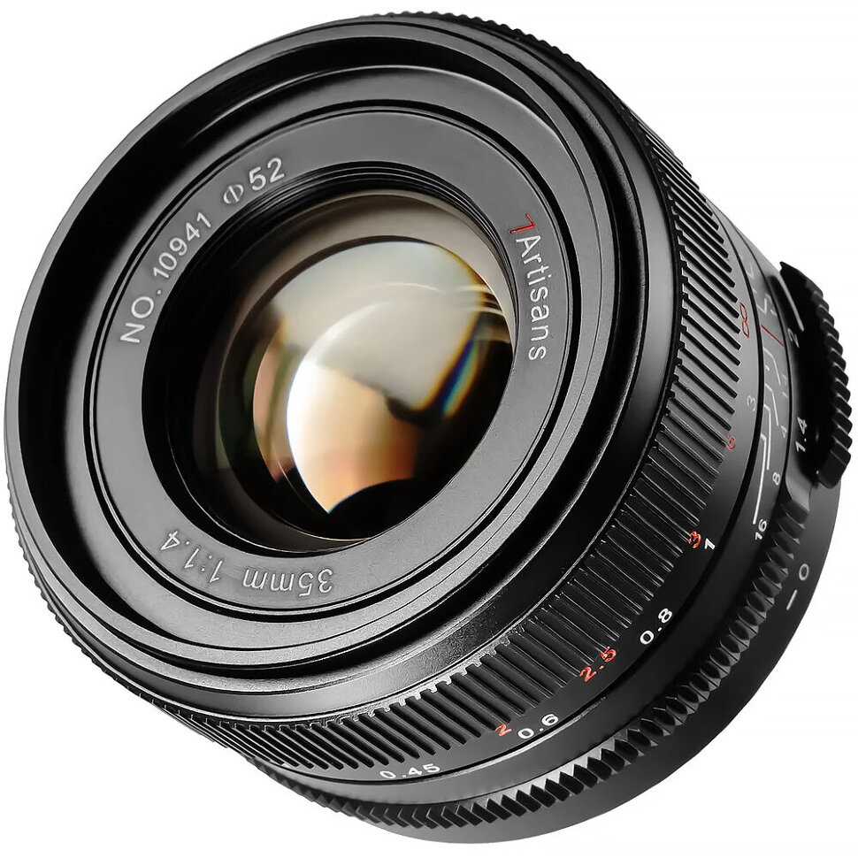 Объектив 7Artisans 35mm F1.4 Mark III RF Чёрный Объектив 7Artisans 35mm F1.4 Mark III RF Чёрный