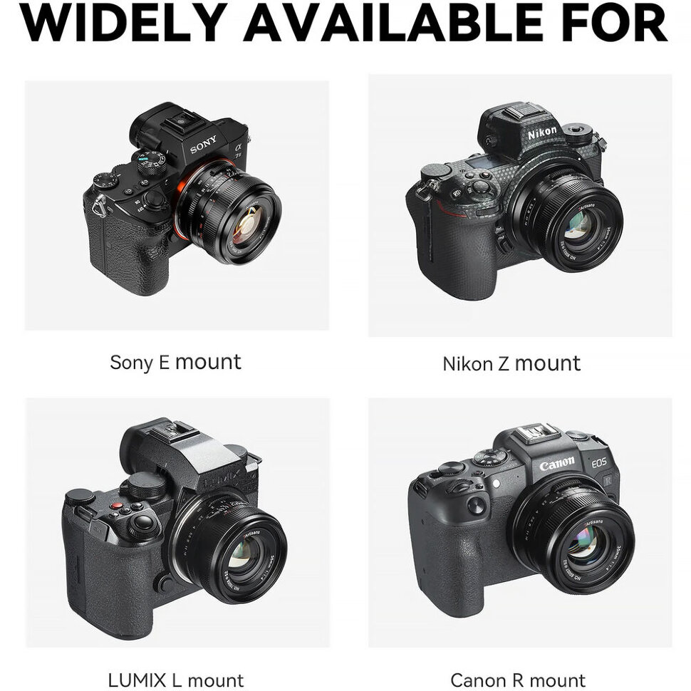 Объектив 7Artisans 35mm F1.4 Mark III RF Чёрный Объектив 7Artisans 35mm F1.4 Mark III RF Чёрный