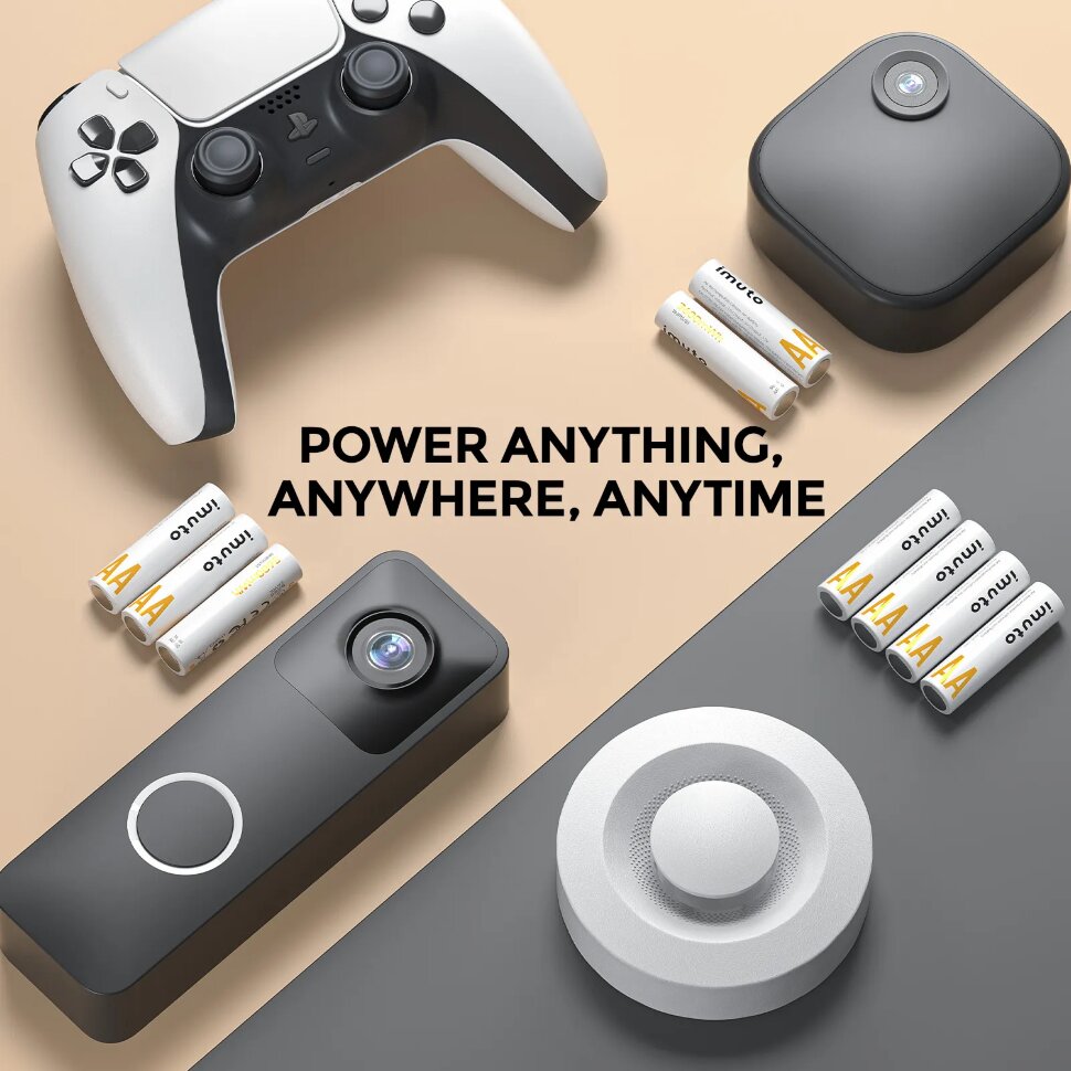 4 аккумуляторные батарейки Imuto AA 3600 mWh 4 аккумуляторные батарейки Imuto AA 3600 mWh