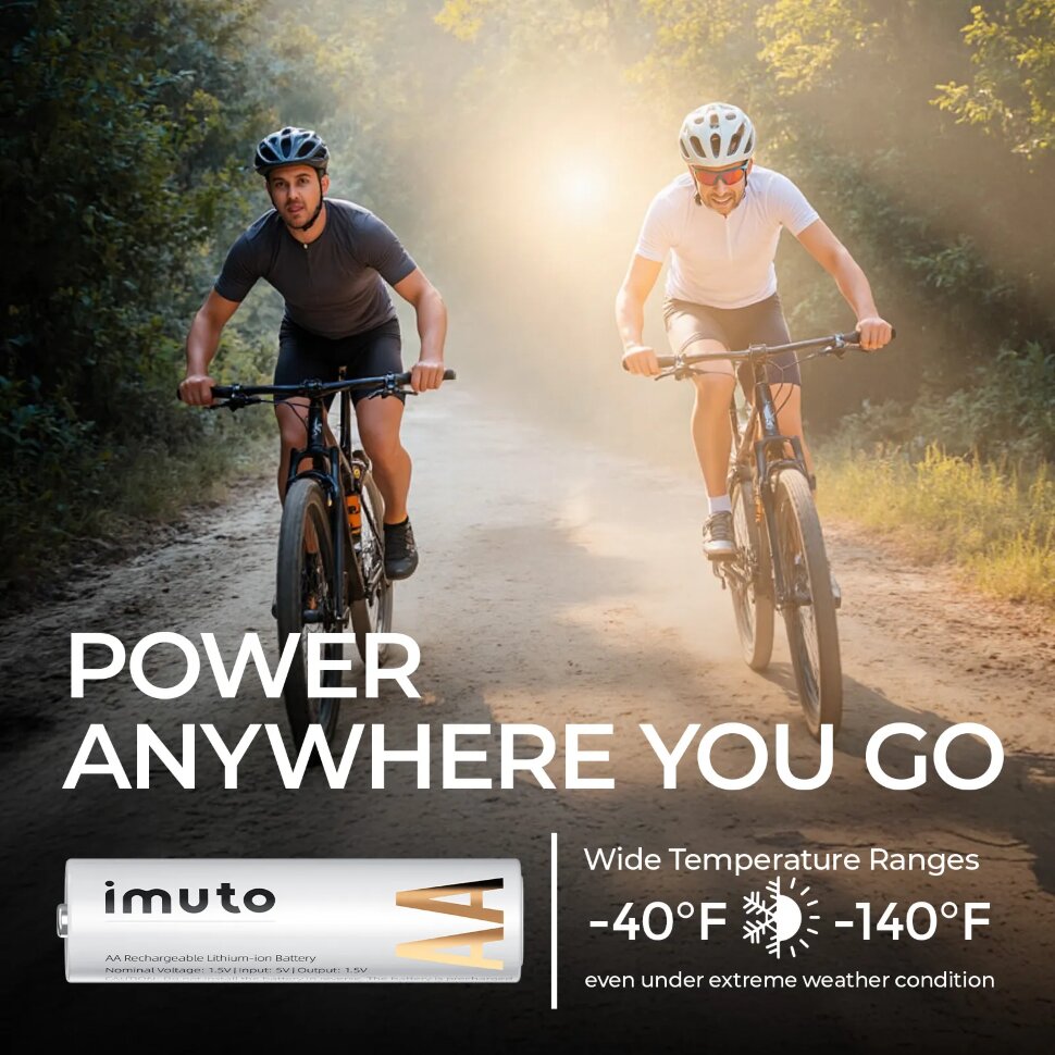 4 аккумуляторные батарейки Imuto AA 3600 mWh 4 аккумуляторные батарейки Imuto AA 3600 mWh