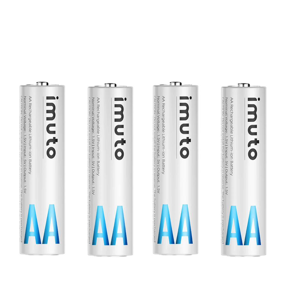 4 аккумуляторные батарейки Imuto AA 2500 mWh 4 аккумуляторные батарейки Imuto AA 2500 mWh