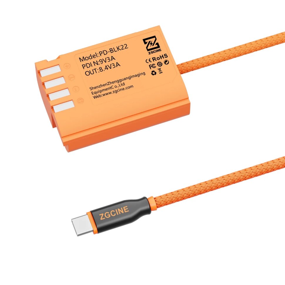 Адаптер питания ZGCine DMW-BLK22 - Type-C Адаптер питания ZGCine DMW-BLK22 - Type-C