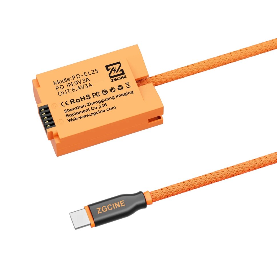 Адаптер питания ZGCine EN-EL25 - Type-C Адаптер питания ZGCine EN-EL25 - Type-C