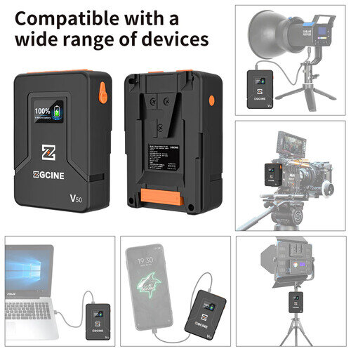 Аккумулятор ZGCine ZG-V50 V-mount 50Wh Аккумулятор ZGCine ZG-V50 V-mount 50Wh