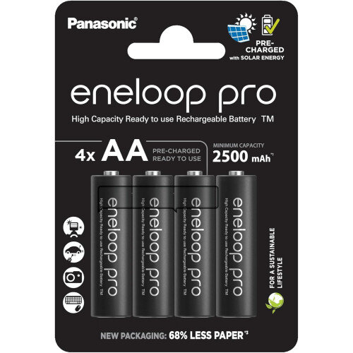 Аккумуляторные батарейки Panasonic Eneloop Pro AA 2500 4BP (4 шт) Аккумуляторные батарейки Panasonic Eneloop Pro AA 2500 4BP (4 шт)