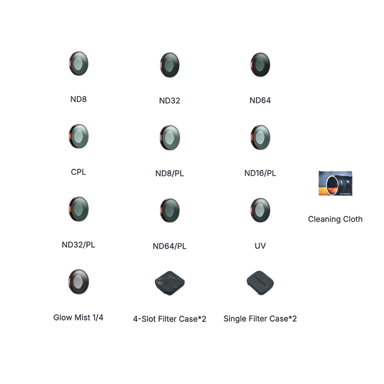 Комплект светофильтров Freewell MEGA для Insta360 Go Ultra (10 шт) Комплект светофильтров Freewell MEGA для Insta360 Go Ultra (10 шт)