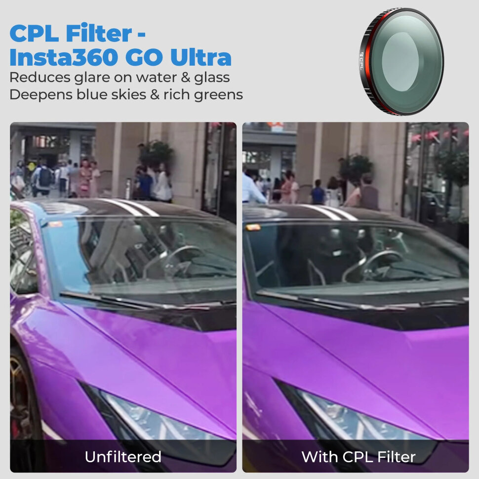 Светофильтр Freewell UV для Insta360 Go Ultra Светофильтр Freewell UV для Insta360 Go Ultra