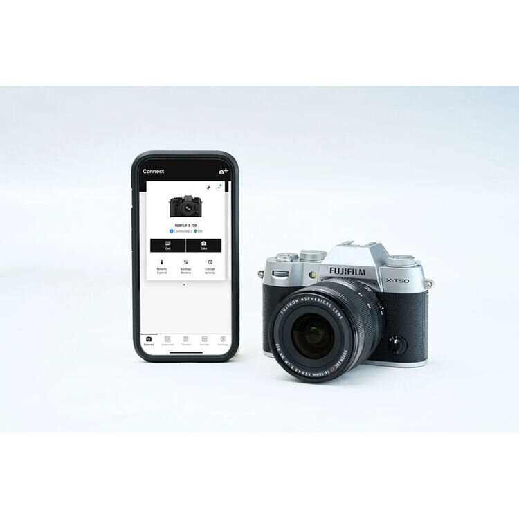 Беззеркальная камера Fujifilm X-T50 Kit Тёмное серебро (XC 15-45mm f/3.5-5.6 OIS PZ) Беззеркальная камера Fujifilm X-T50 Kit Тёмное серебро (XC 15-45mm f/3.5-5.6 OIS PZ)