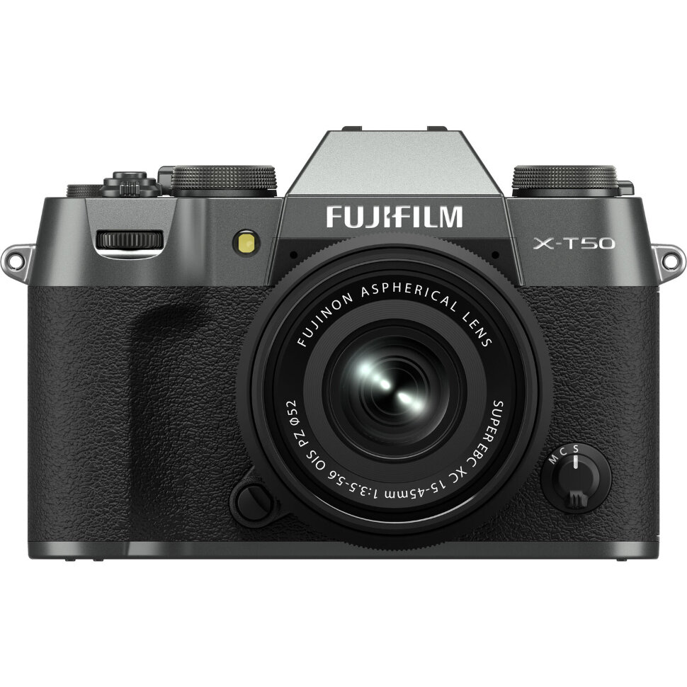 Беззеркальная камера Fujifilm X-T50 Kit Тёмное серебро (XC 15-45mm f/3.5-5.6 OIS PZ) Беззеркальная камера Fujifilm X-T50 Kit Тёмное серебро (XC 15-45mm f/3.5-5.6 OIS PZ)
