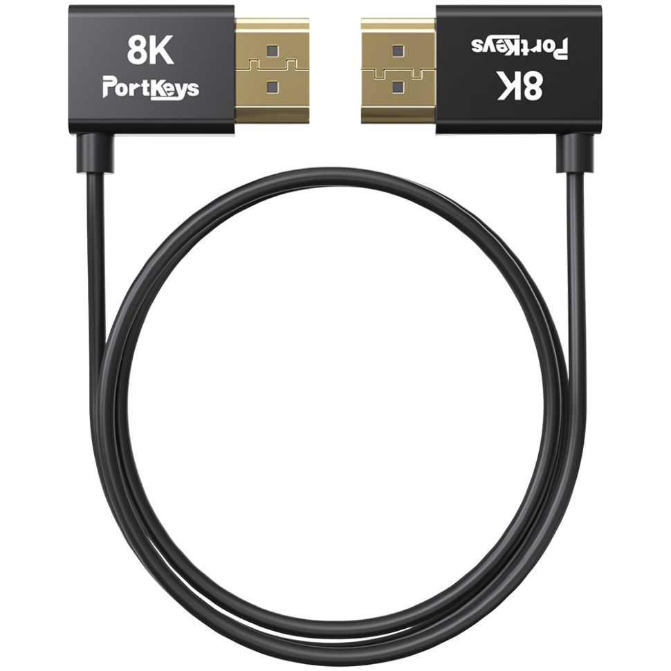 Кабель Portkeys Ultra-thin 10-Core HDMl 8K60 0.5м Кабель Portkeys Ultra-thin 10-Core HDMl 8K60 0.5м