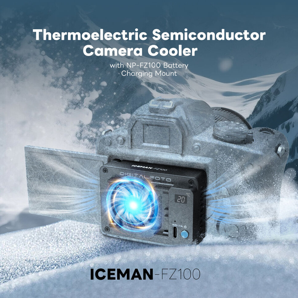 Система охлажденияc DigitalFoto ICEMAN + аккумулятор NP-FZ100 Система охлажденияc DigitalFoto ICEMAN + аккумулятор NP-FZ100