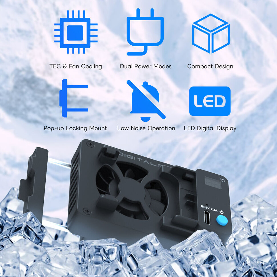 Система охлажденияc DigitalFoto ICEMAN + аккумулятор NP-FZ100 Система охлажденияc DigitalFoto ICEMAN + аккумулятор NP-FZ100