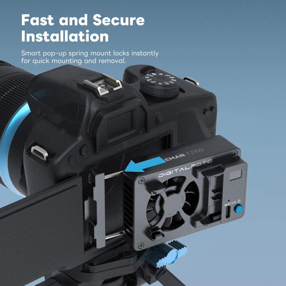 Система охлажденияc DigitalFoto ICEMAN + аккумулятор NP-FZ100 Система охлажденияc DigitalFoto ICEMAN + аккумулятор NP-FZ100