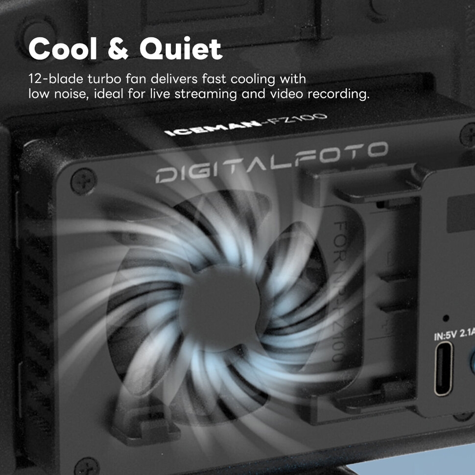 Система охлажденияc DigitalFoto ICEMAN + аккумулятор NP-FZ100 Система охлажденияc DigitalFoto ICEMAN + аккумулятор NP-FZ100