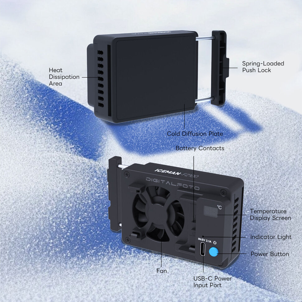 Система охлажденияc DigitalFoto ICEMAN + аккумулятор NP-FZ100 Система охлажденияc DigitalFoto ICEMAN + аккумулятор NP-FZ100