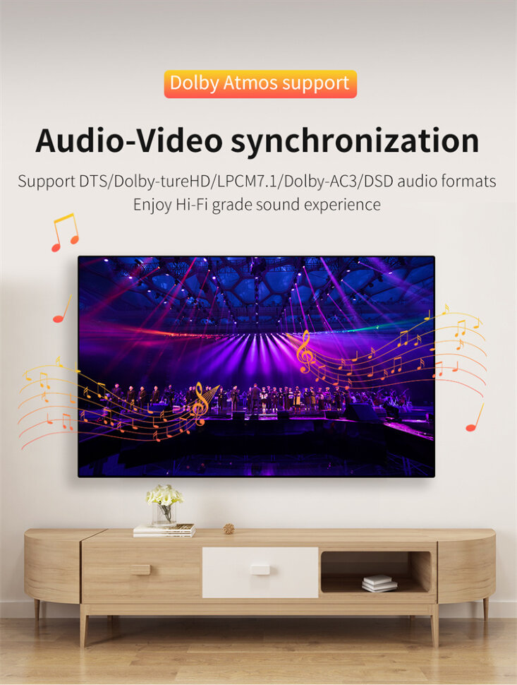 Разветвитель KingMa BMU035 HDMI 2.1 Ultra HD 8K Разветвитель KingMa BMU035 HDMI 2.1 Ultra HD 8K